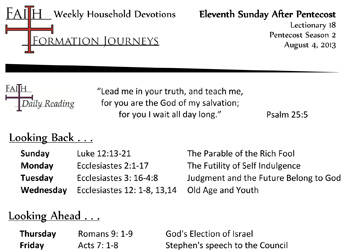 37 August 04 - 11th Sunday Pentecost Lec 18 Year C