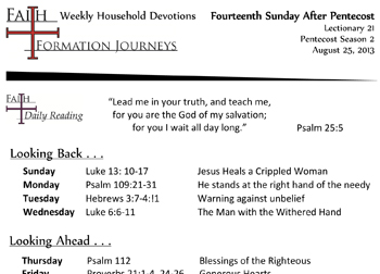 40 August 25 - 14th Sunday Pentecost Lec 21 Year C