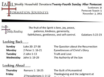 51 November 10 - 25th Sunday Pentecost Lec 32 Year C