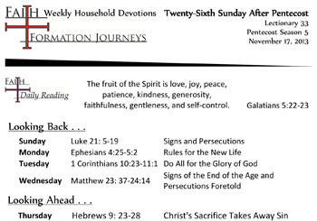 52 November 17 - 26th Sunday Pentecost Lec 33 Year C