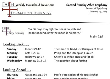 09 January 19 - Second Sunday After Epiphany