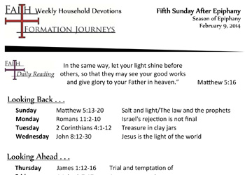 12 February 09 - Fifth Sunday After Epiphany