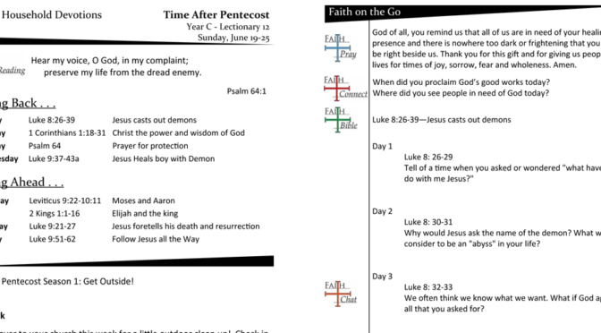 Time after Pentecost – Lectionary 12, YEAR C